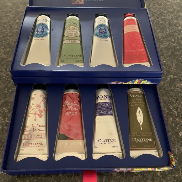 L'Occitane Cream Lotion Gift Set New in Box 8 Tubes Assorted See Description - Picture 1 of 3